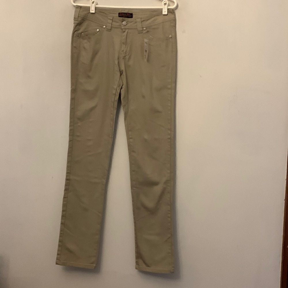 Honey Bun khaki skinny ankle jeans Size 9 NWT